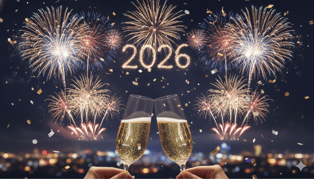 celebrating New Year 2026